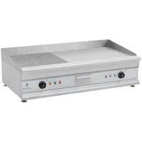 Electric Griddle - 100 cm - ribbed/smooth - 2 x 3200 W