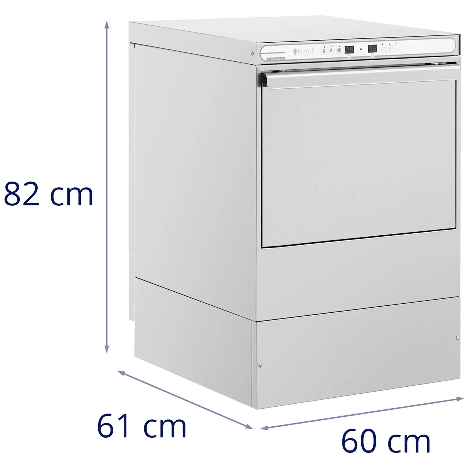 Lavastoviglie sottobanco - 6.600 W - Acciaio inox