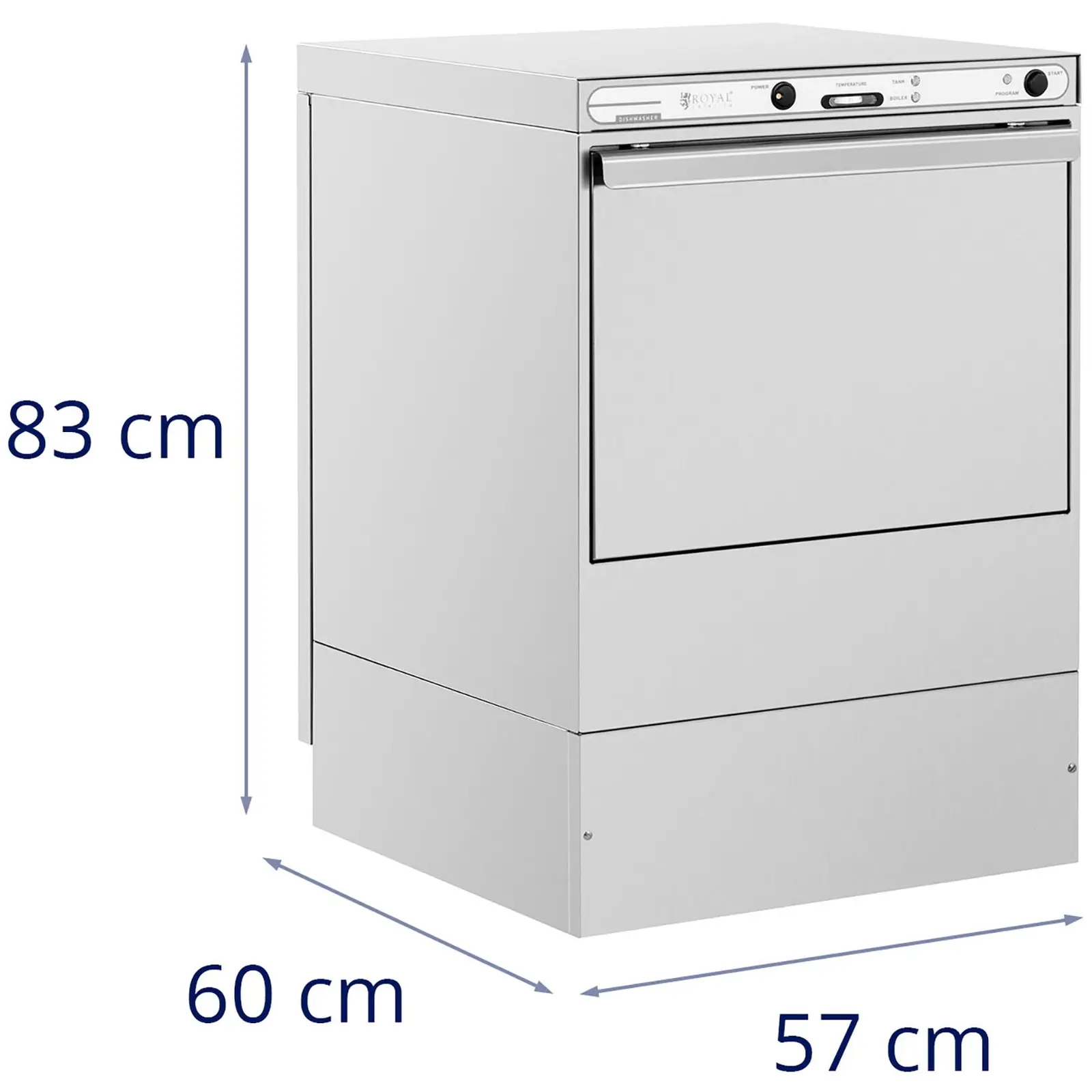 Underbänkdiskmaskin - 6600 W - Rostfritt stål