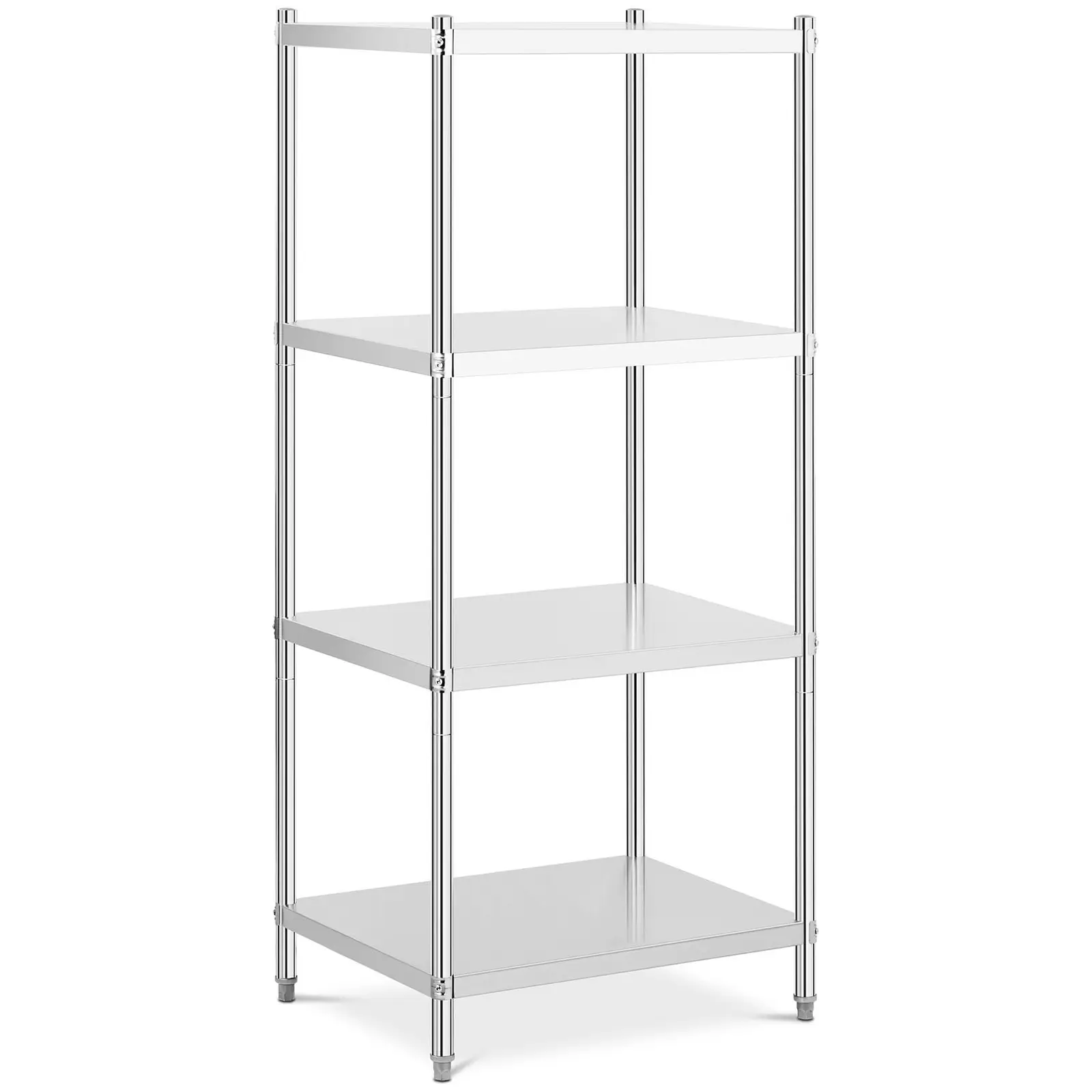 Oppbevaringshylle av rustfritt stål - 80 x 60 x 180 cm (LxBxH) cm - Royal Catering - 200 kg