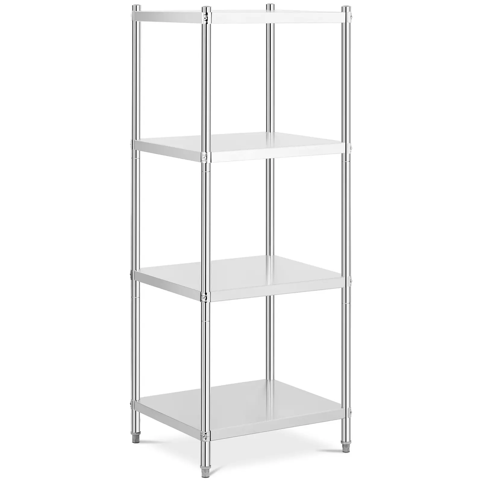 Royal Catering Scaffale Metallico Scaffalatura Inox RCER-7060 (200 Kg, 50 Kg, Acciaio Inox, 70 X 60 X 180 Cm)-image