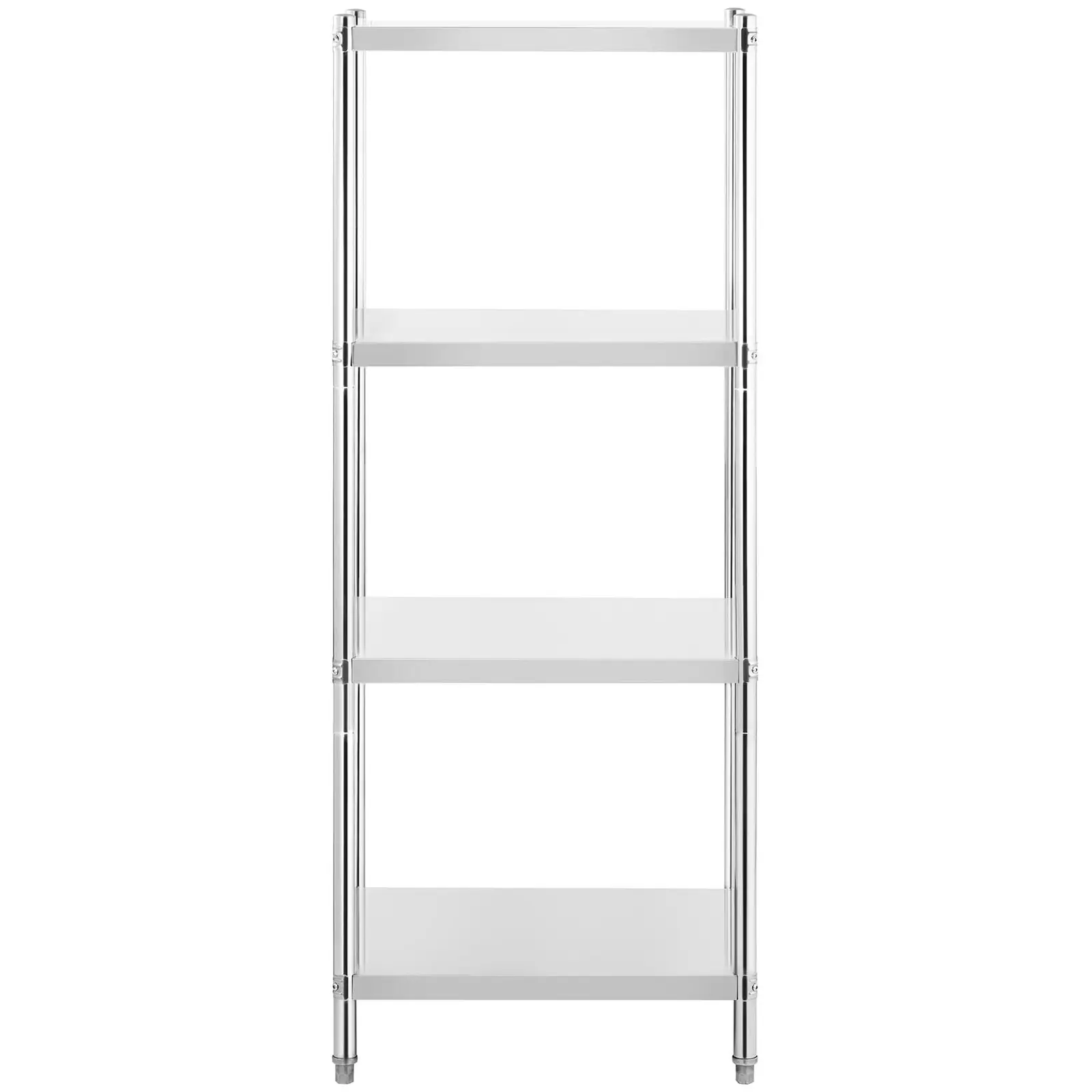 Regál z ušlechtilé oceli - 70 x 60 x 180 cm - Royal Catering - 200 kg (Počet vložek: 4 Pc)