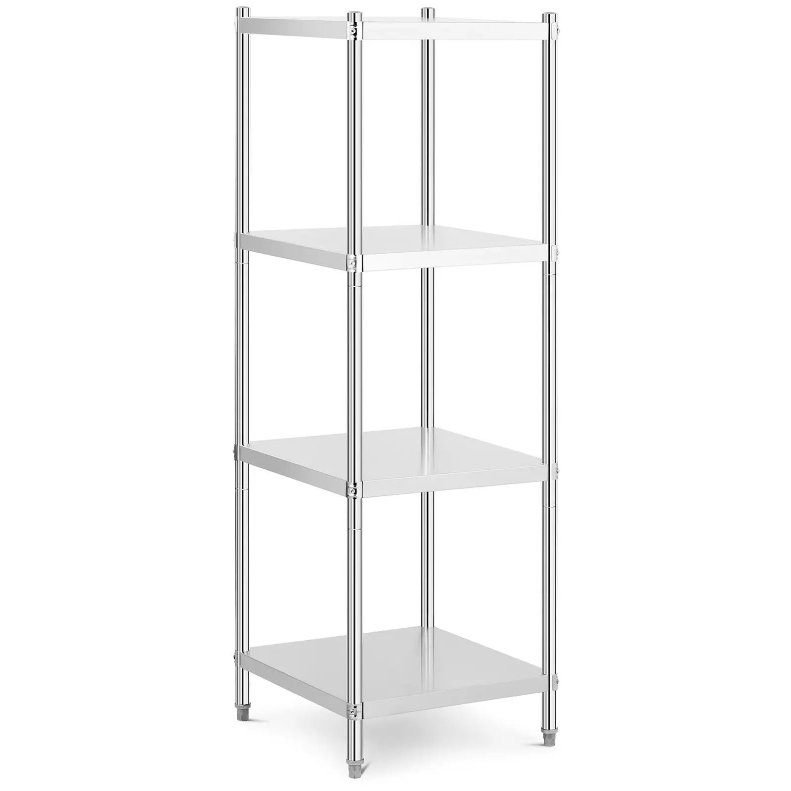 Oppbevaringshylle av rustfritt stål - 60 x 60 x 180 cm (LxBxH) cm - Royal Catering - 200 kg