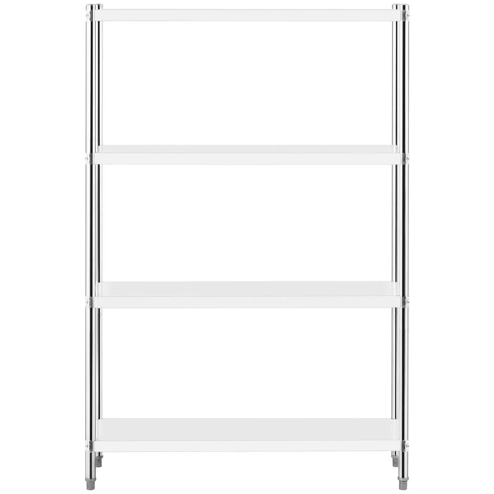 Regál z ušlechtilé oceli - 120 x 40 x 180 cm - Royal Catering - 200 kg (Počet vložek: 4 Pc)