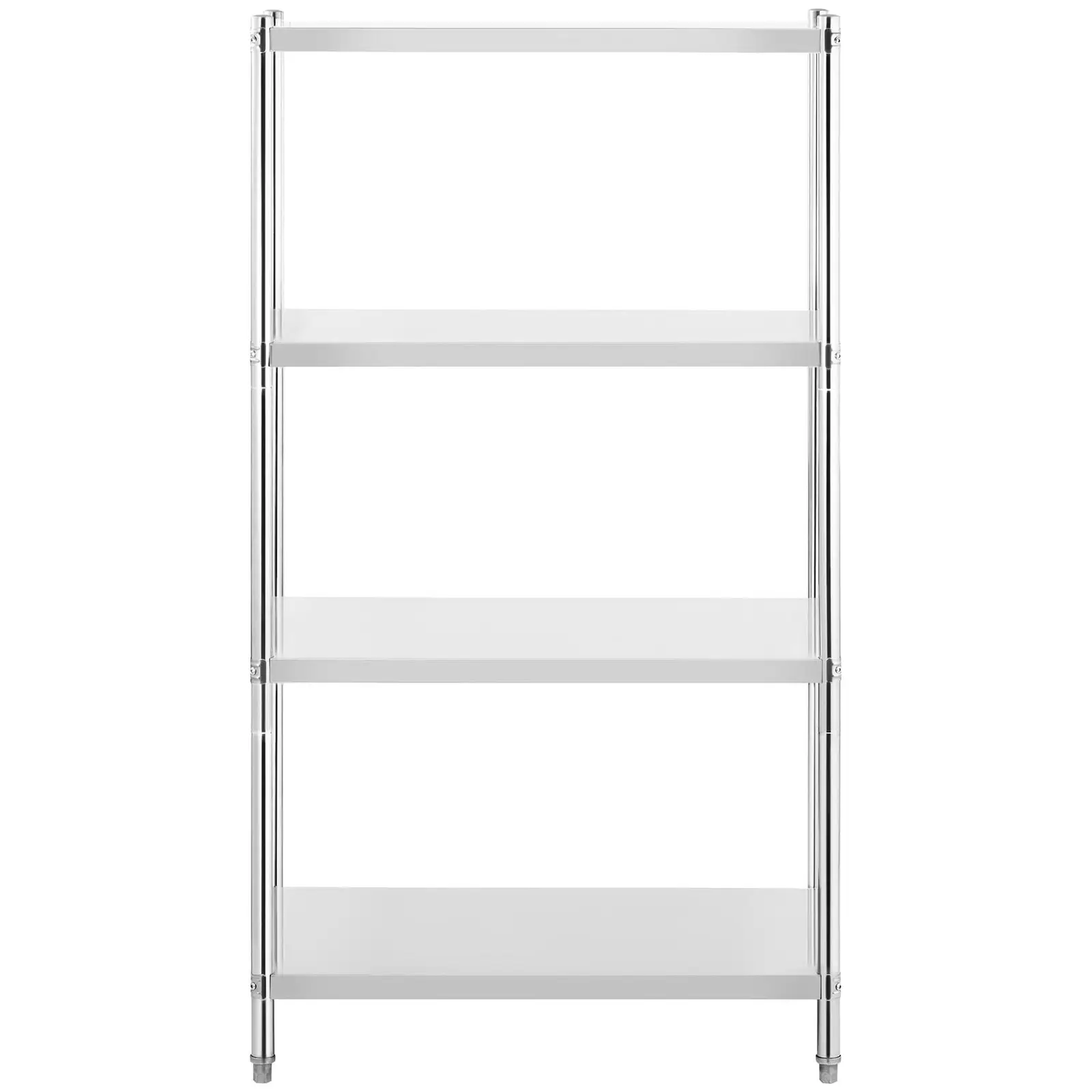 Regál z ušlechtilé oceli - 100 x 60 x 180 cm - Royal Catering - 200 kg (Počet vložek: 4 Pc)