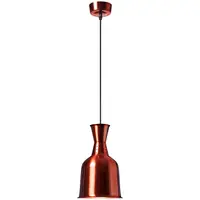 Lampa grzewcza do potraw - kolor mosiądzu - 19 x 19 x 29 cm - Royal Catering - stal