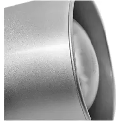 Lampada riscaldante - argento - 17.5 x 17.5 x 29 cm  - acciaio - regolabile in altezza