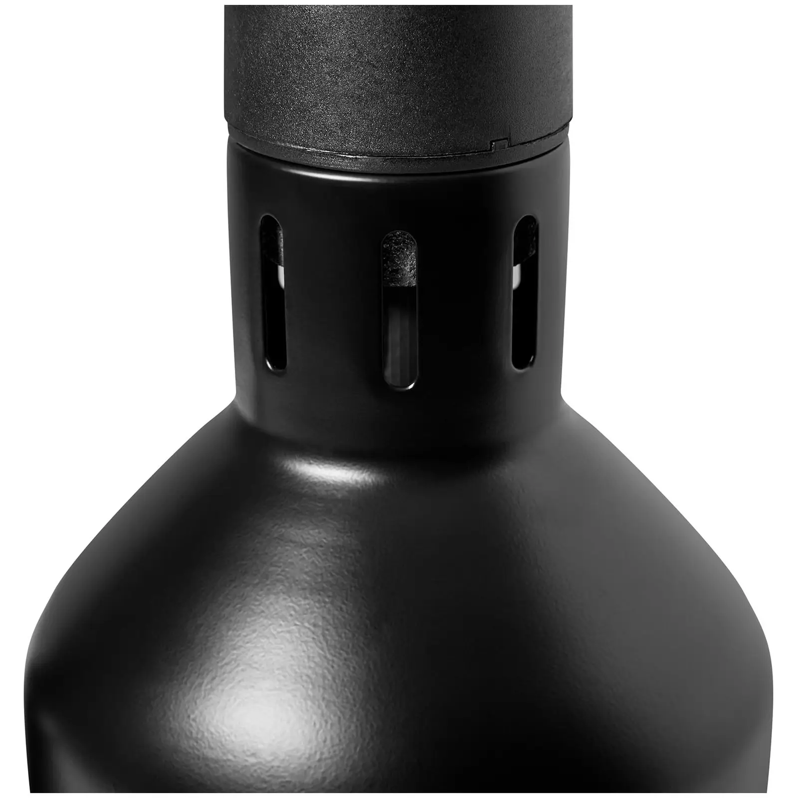 Ohřívací lampa - matně černá - 17 x 17 x 28.5 cm - Royal Catering - Ocel (Materiál: Ocel)