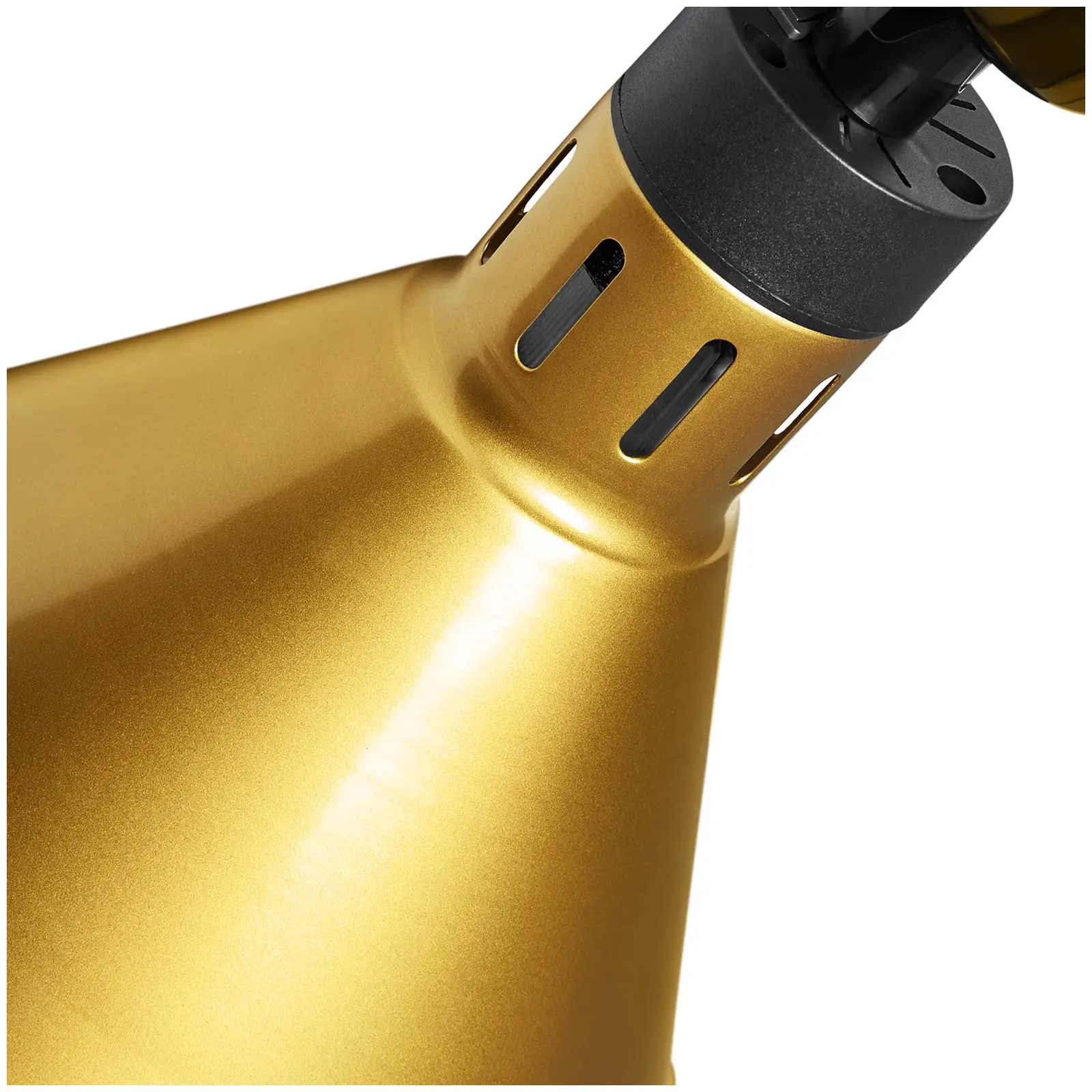 Lâmpada aquecedora de alimentos - aspeto ouro pálido - 27 x 27 x 31 cm - Royal Catering - Aço - ajustável em altura