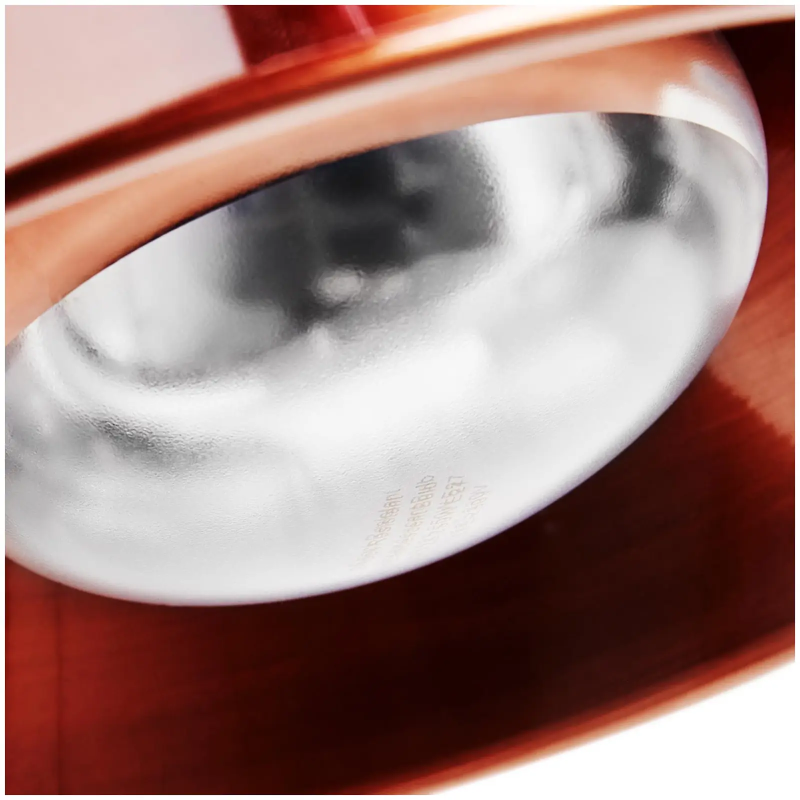 Ohřívací lampa - měděná - 27 x 27 x 31 cm - Royal Catering - Ocel (Počet žárovek: 1)