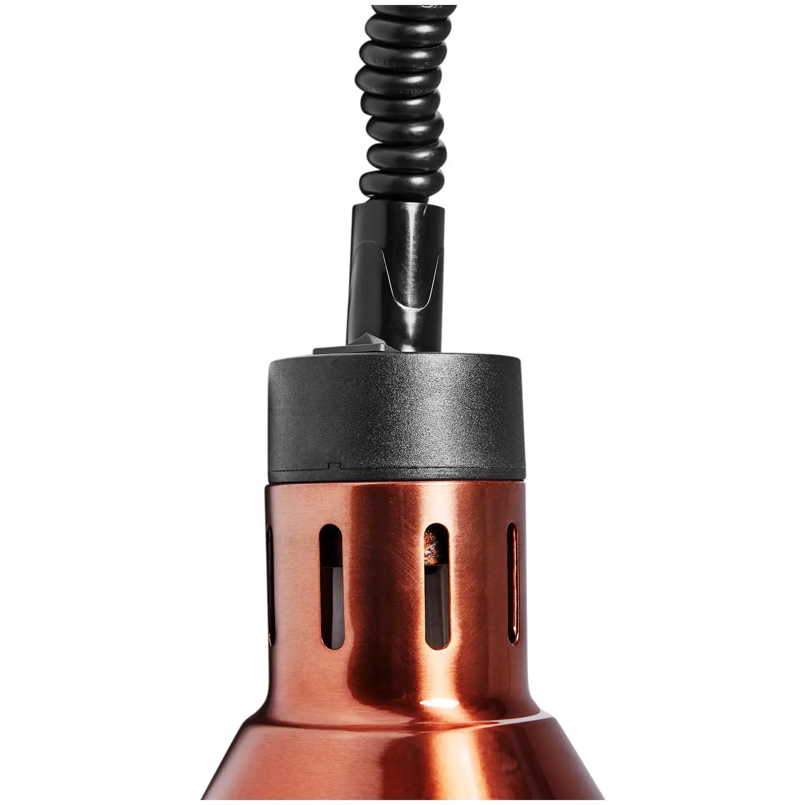Ohřívací lampa - měděná - 27 x 27 x 31 cm - Royal Catering - Ocel (Materiál: Ocel)