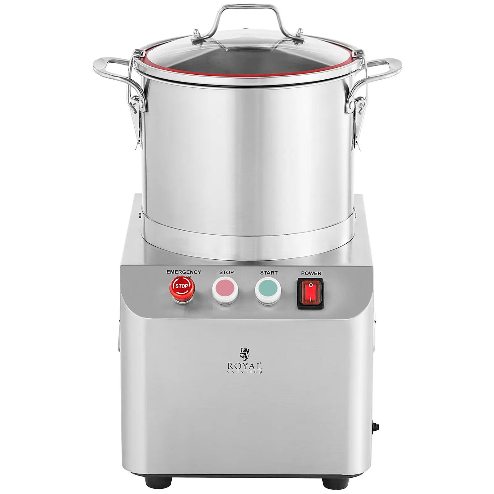 Stolní kutr - 1400 ot/min - Royal Catering - 10 l (Barva: Stříbrná)
