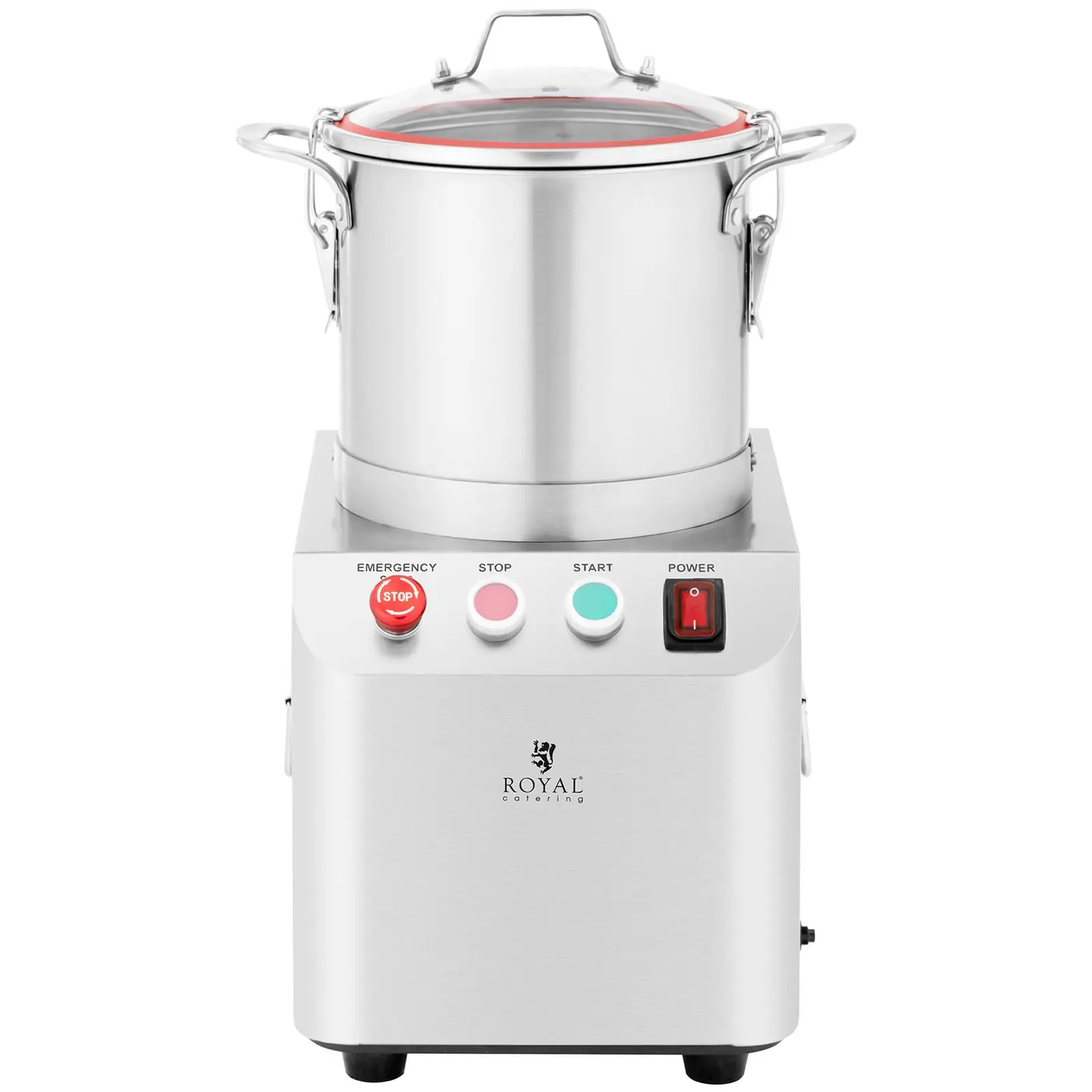 Stolní kutr - 1400 U/min - Royal Catering - 6 l (Barva: Stříbrná)