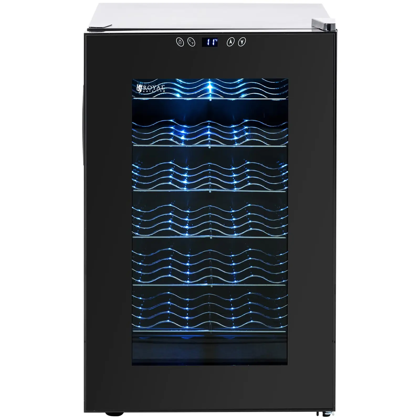 B-zboží Vinotéka - 70 l - Royal Catering - ocel s práškovou úpravou (AEC (roční spotřeba energie) [kWh]: 179)