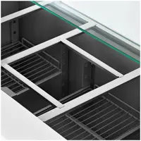 Salad Bar - with glass top - Royal Catering - 368 L - for 8 GN containers - 136.5 x 70 cm