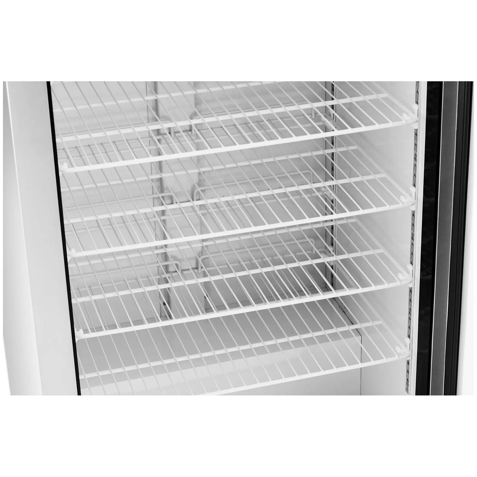 Ocasión Congelador - 580 L - Royal Catering - puerta de vidrio - plateado - refrigerante R290