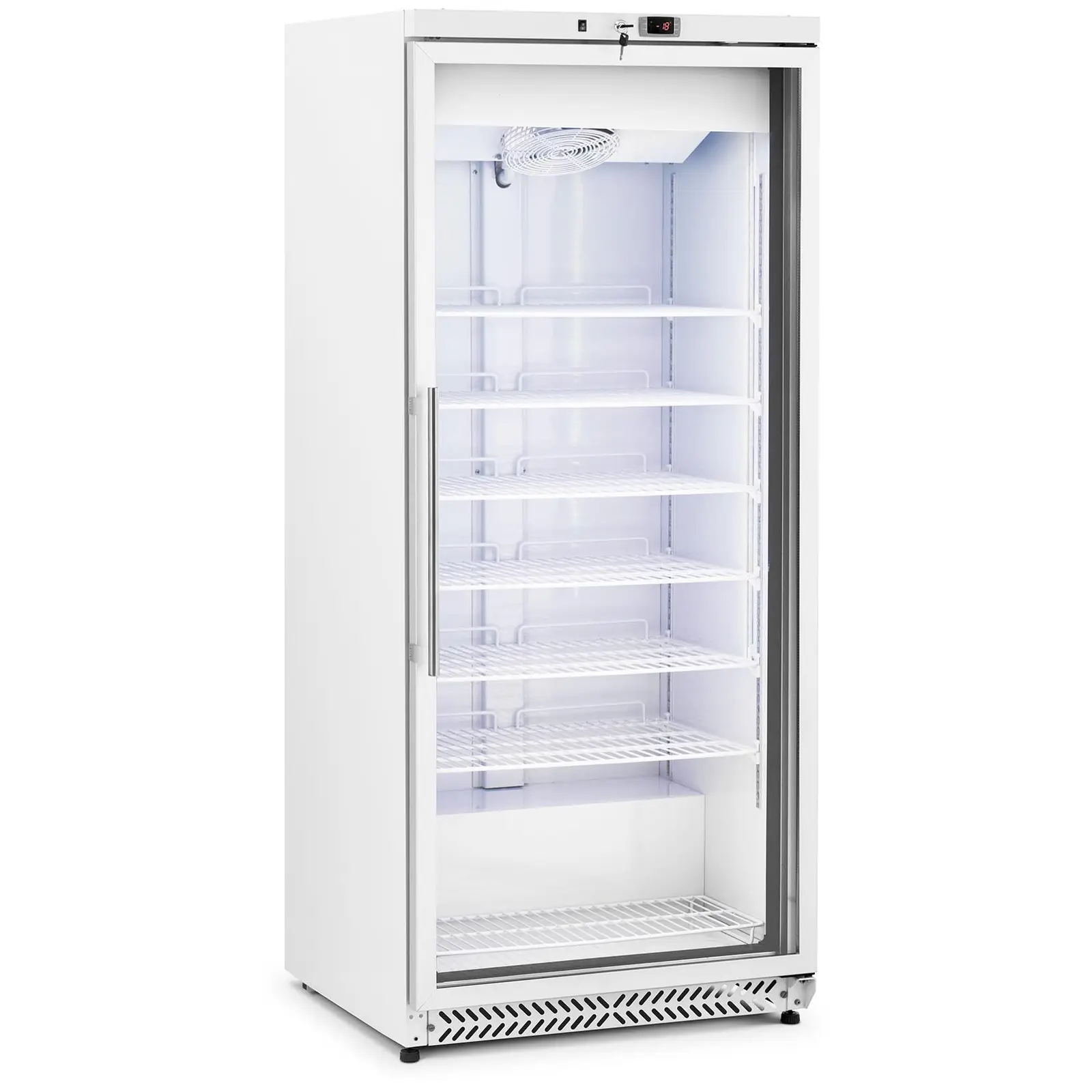 Arca congeladora de gaveta - 580 l - Royal Catering - porta de vidro - prata - refrigerante R290