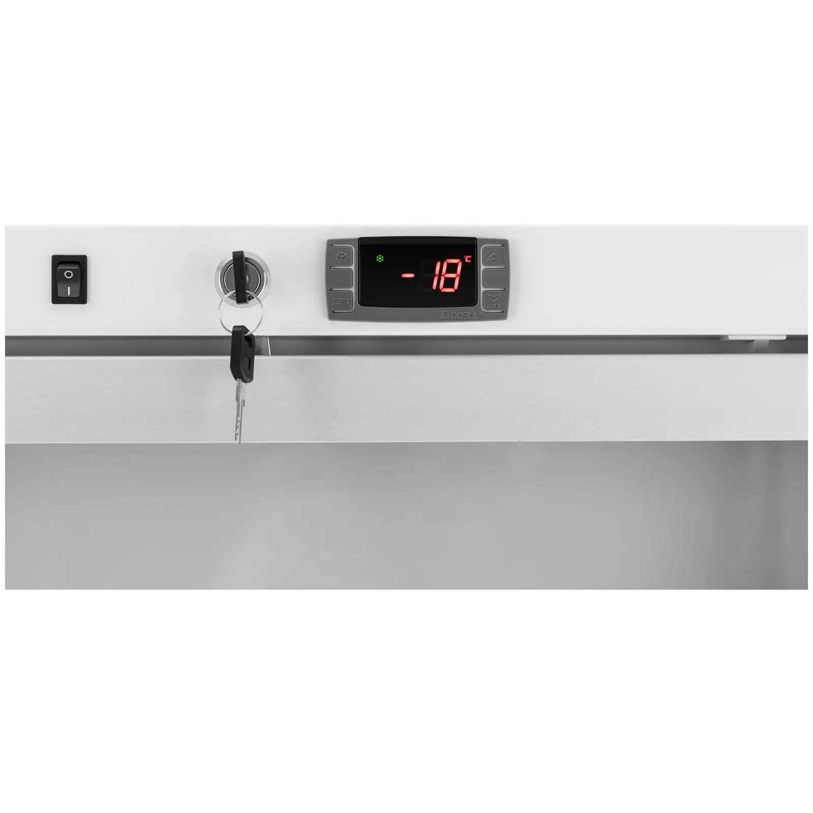 Chladnička - LED l - Royal Catering - stříbrný - chladivo R290 (Osvětlení: Ano)