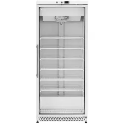 Congélateur armoire - 580 l - Royal Catering - Porte en verre - Noir - Réfrigérant R290