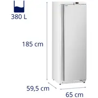 Congelador vertical - 380 L - Royal Catering - plateado - refrigerante R290