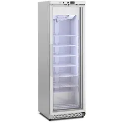 Zamrażarka szufladowa - 380 l - Royal Catering - szklane drzwi - srebrna - czynnik chłodniczy R290
