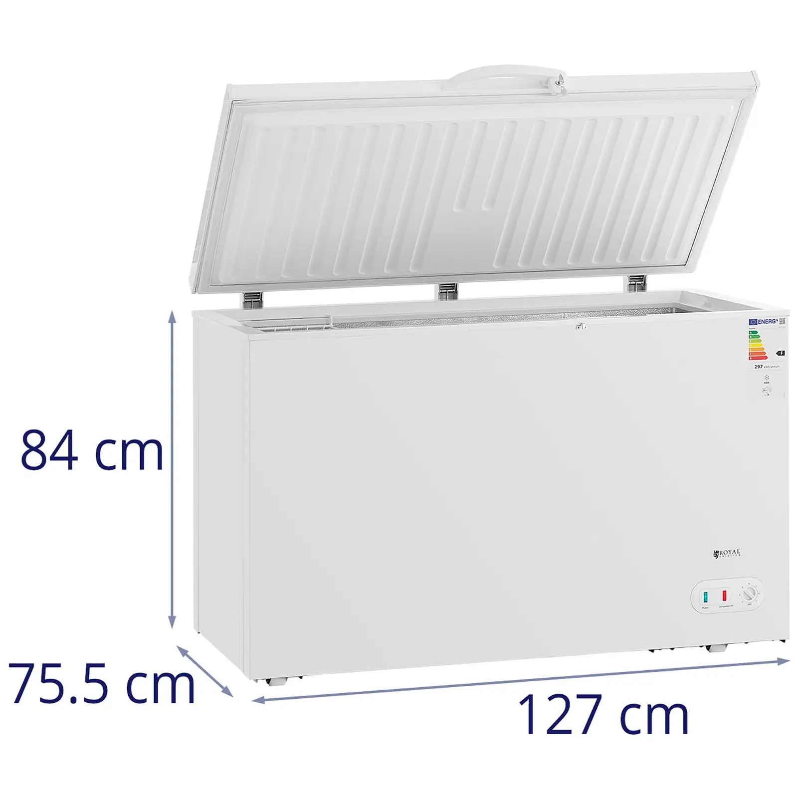 Chest Freezer - 358 L - Royal Catering - 93 W