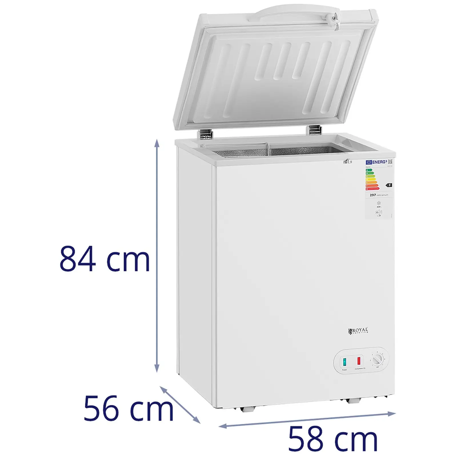 Chest Freezer - 97 L - Royal Catering - 63 W