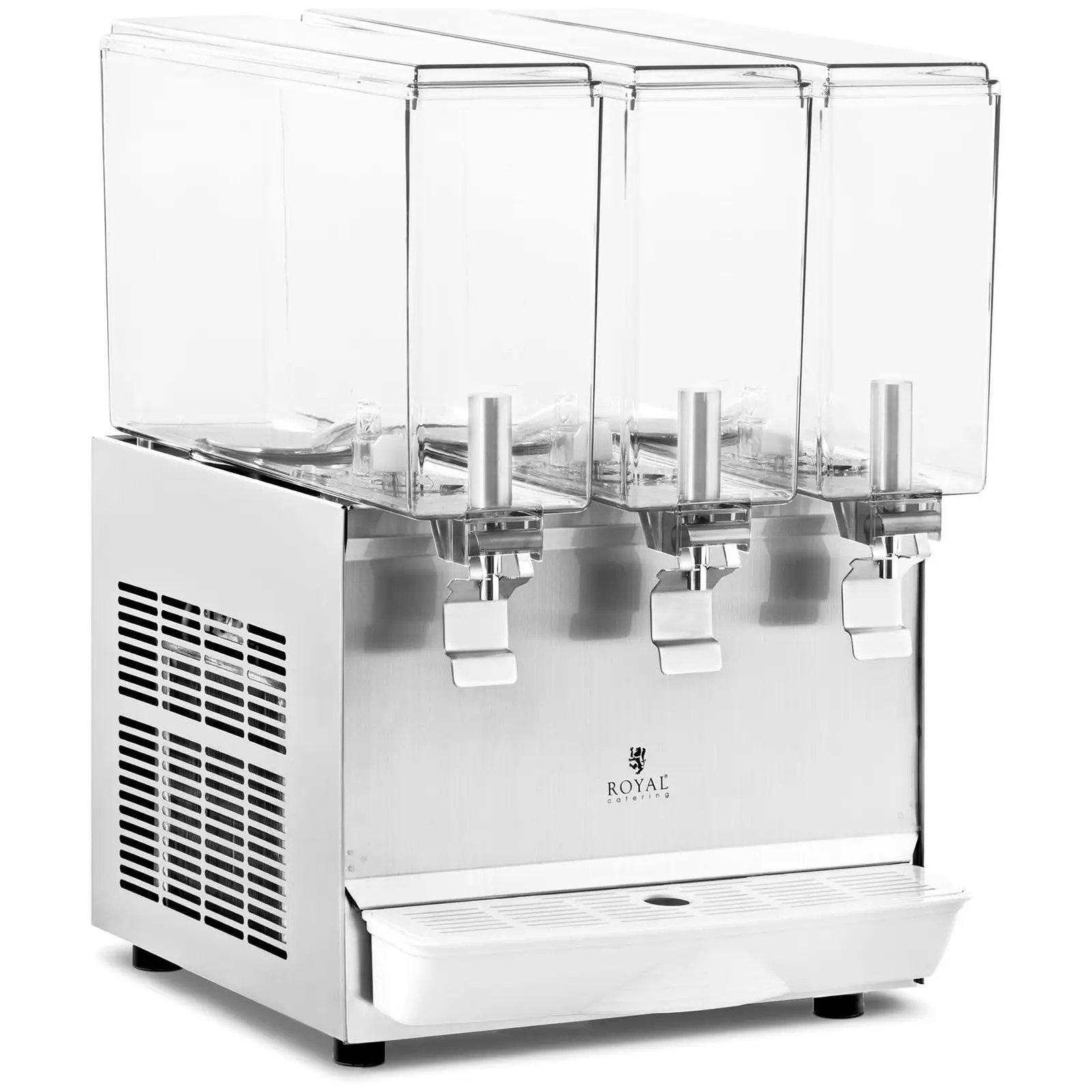 Dispenser bibite con rubinetto - 3 x 10 L - Royal Catering - sistema di raffreddamento