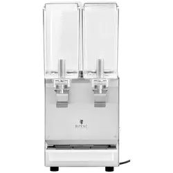 Dispenser bibite con rubinetto - 2 x 10 L - Royal Catering - sistema di raffreddamento