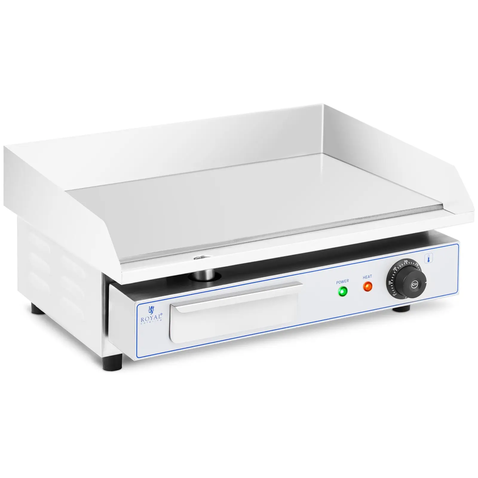 Plancha électrique professionnelle - 550 x 350 mm - Royal Catering - Lisse - 3,000 W