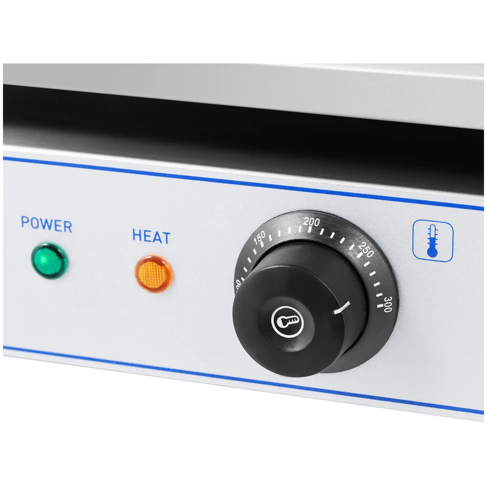 Elektrická grilovací deska - 550 x 350 mm - Royal Catering - hladká - 3,000 W (Grilovací deska: Flat)