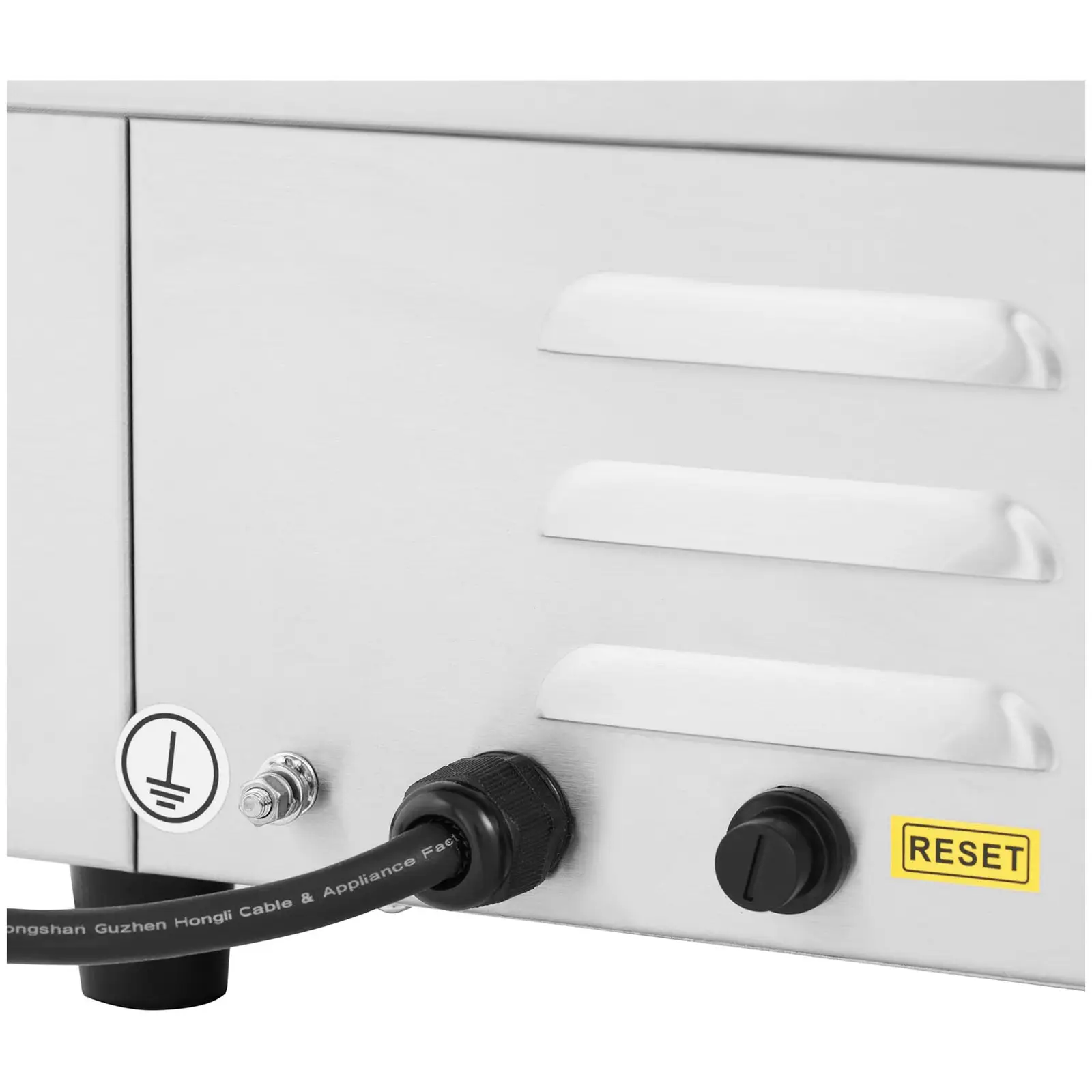 Elektrická grilovací deska - 550 x 350 mm - Royal Catering - hladká - 3,000 W (Síly grilovací desky: 10 mm)