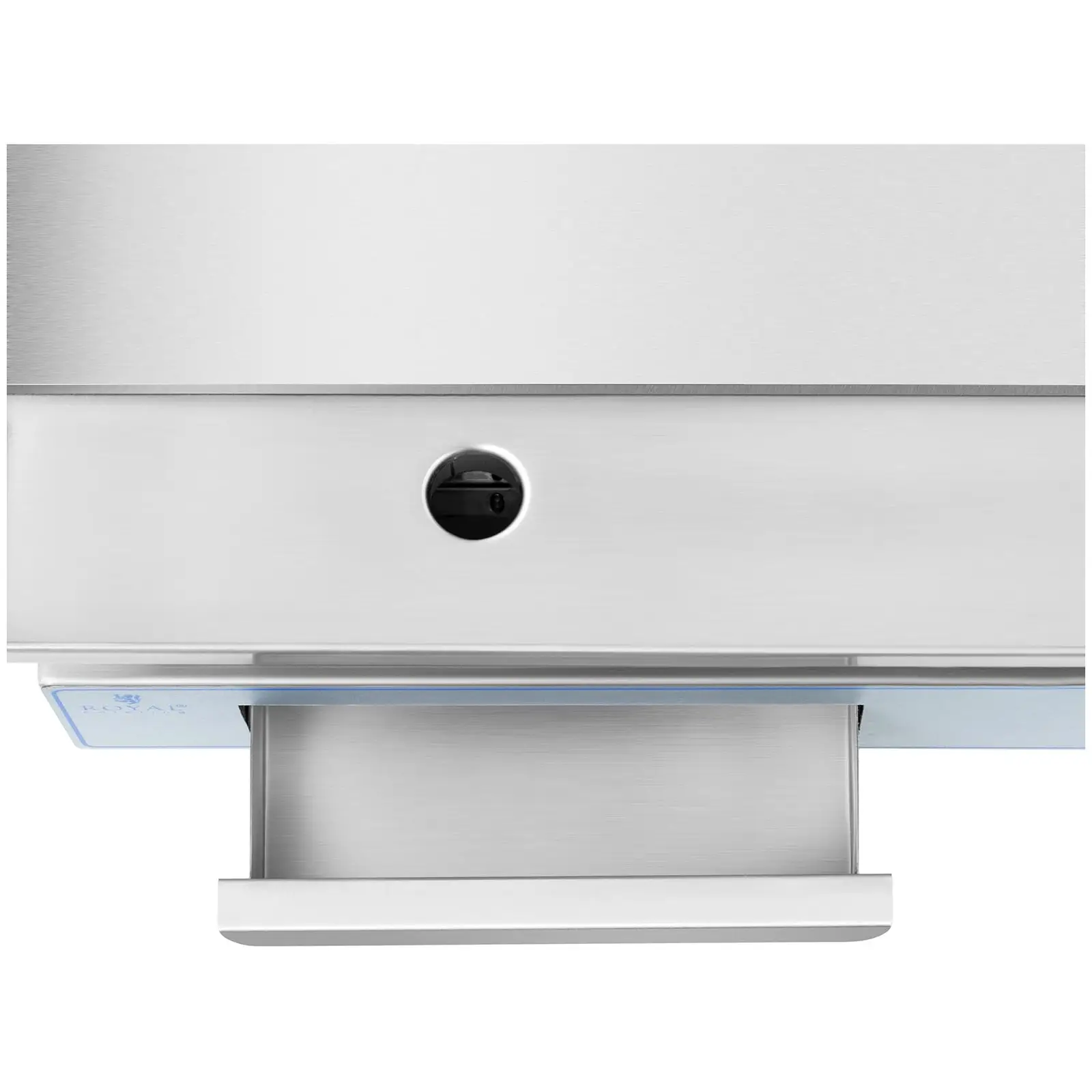 Elektrická grilovací deska - 550 x 350 mm - Royal Catering - hladká - 3,000 W (Materiál: Ušlechtilá ocel)
