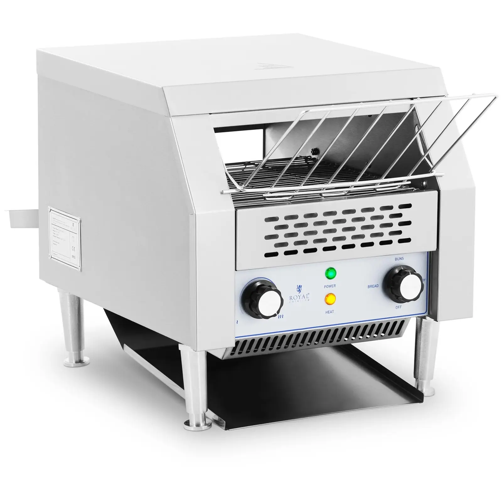 Grille-pain convoyeur - 2 200 W - Royal Catering - 3 fonctions