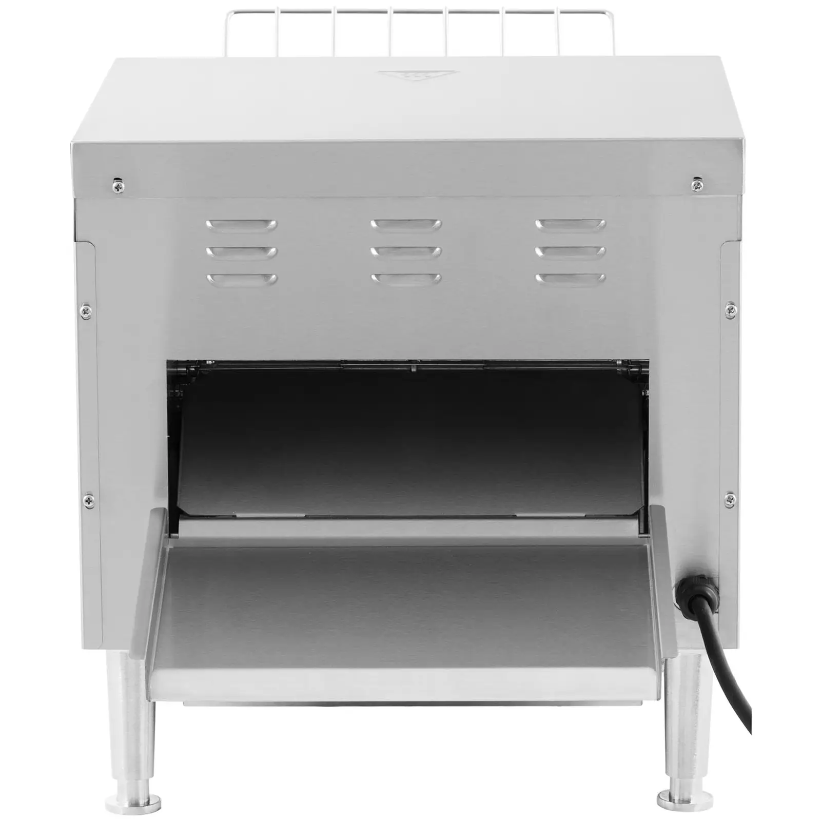 Průběžný toaster – 2,200 W- Royal Catering – 3 funkce (Barva: Stříbrná)