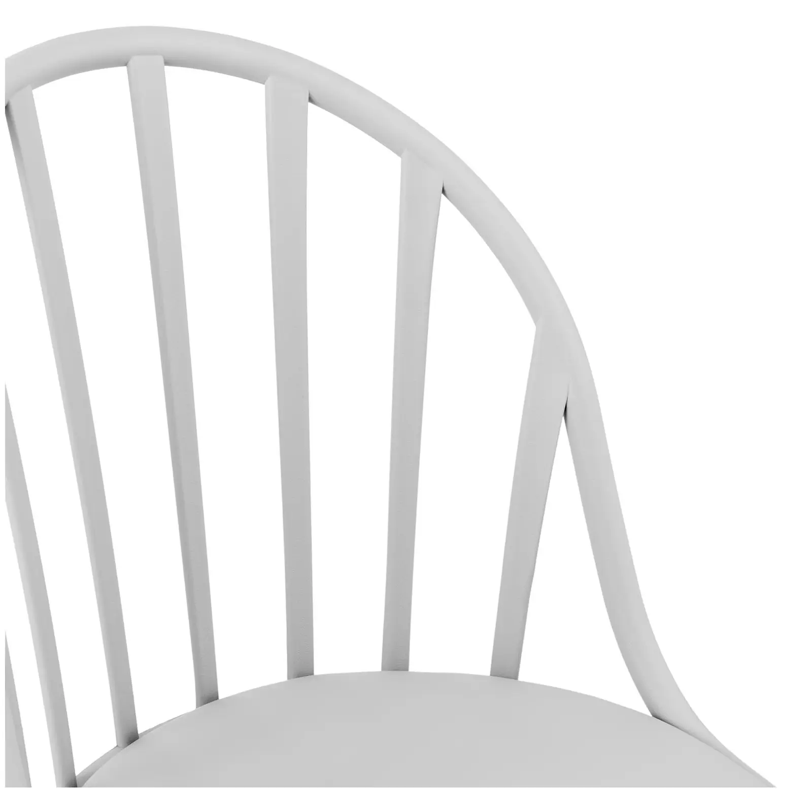 B-zboží Židle – sada 2 kusů – Royal Catering – do 150 kg – opěradlo s otvory – šedá barva