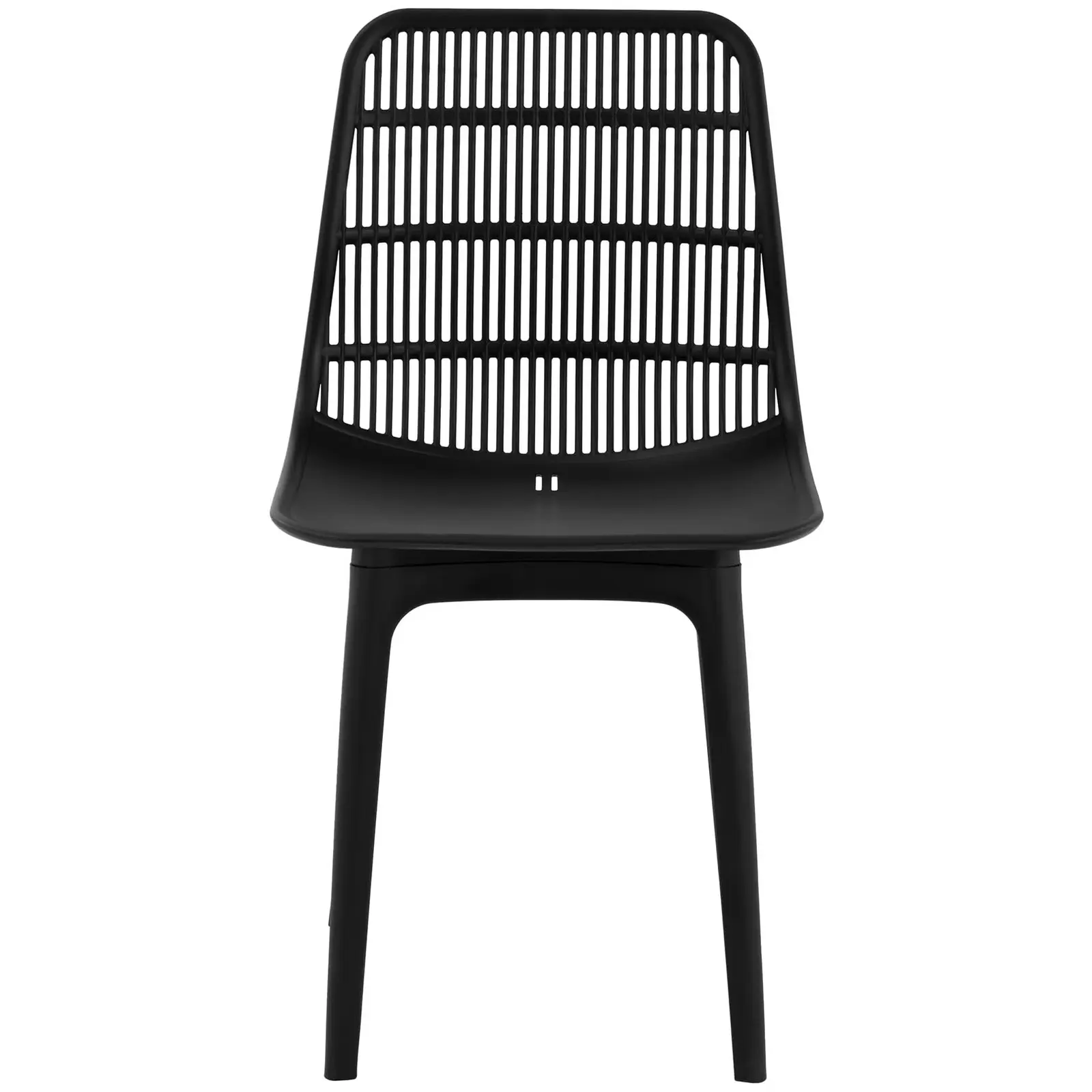 Factory second Chair - set of 2 - Royal Catering - up to 150 kg - backrest with air slits - black