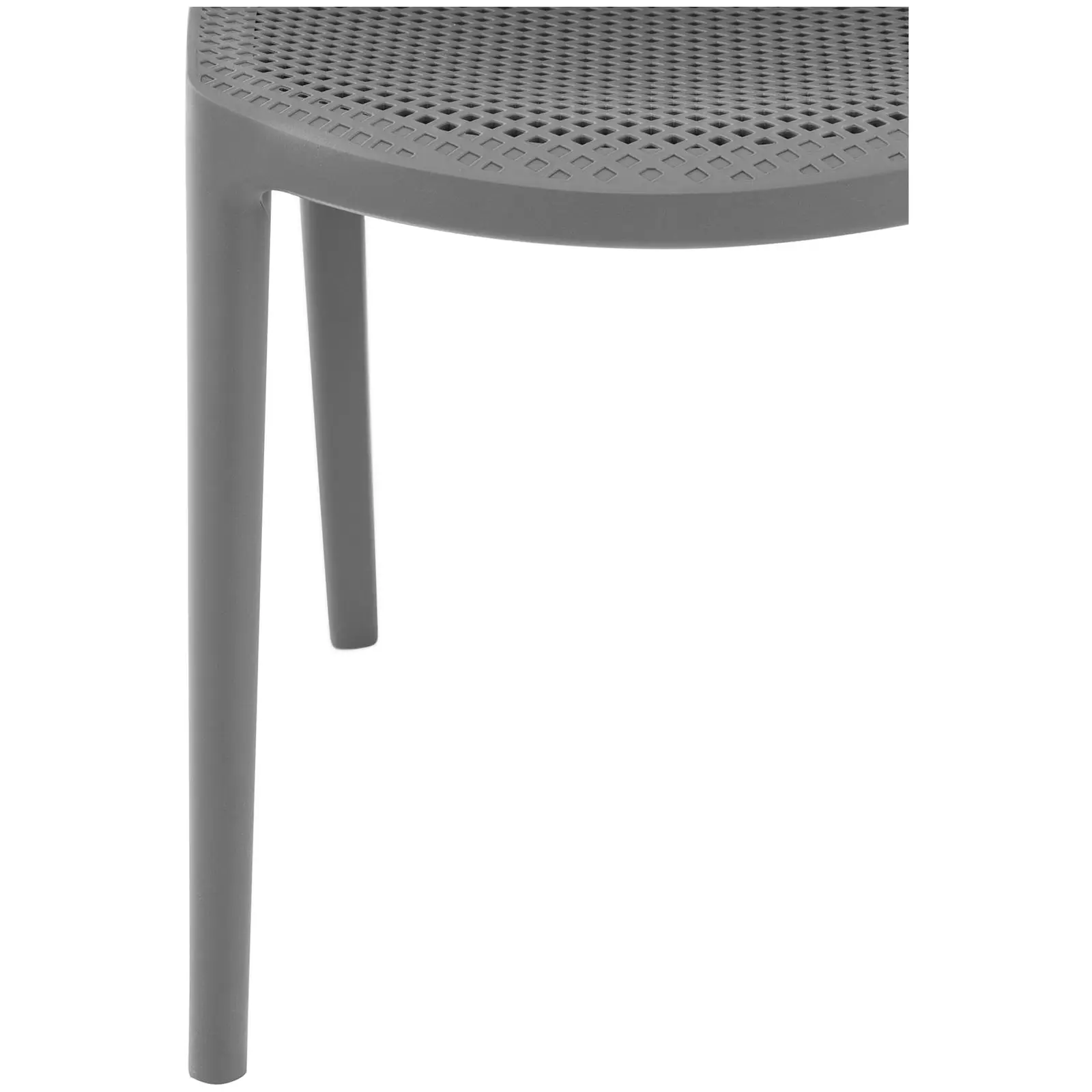 Chaise - Lot de 4 - Royal Catering - 150 kg max. - Dossier tressé - Gris (Couleur(s): Gris pâle)