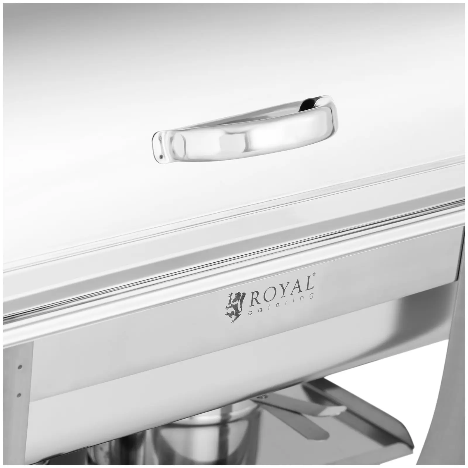 Chafing dish - GN 1/1 - Royal Catering - 8,5 l - 2 x palivový článek - úzký podstavec (Držáky paliva: Ano)