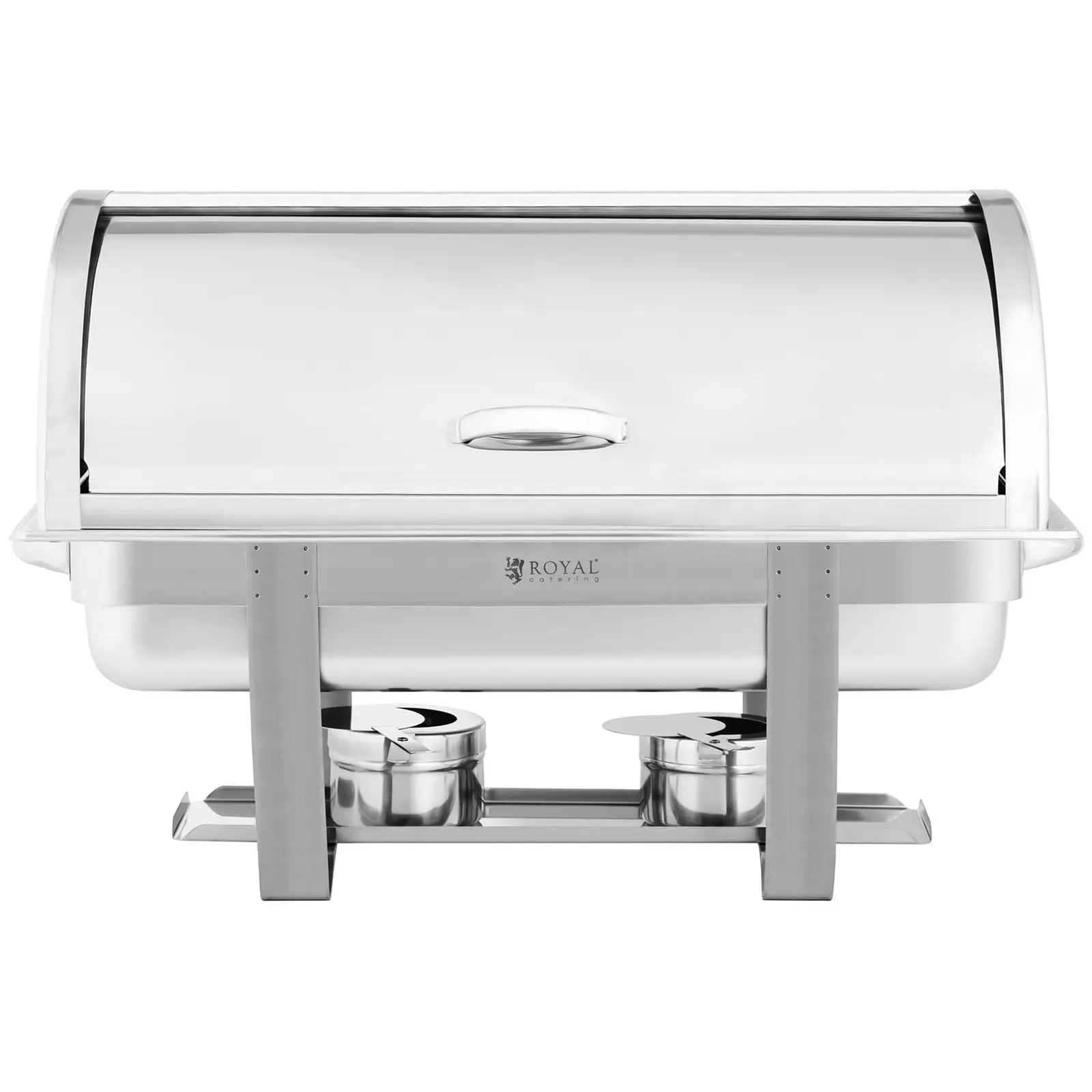 Chafing dish - GN 1/1 - Royal Catering - 8,5 L - 2 bränsleceller - Smalt stativ