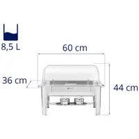 Chafing dish - GN 1/1 - Royal Catering - 8,5 l - 2 brændere
