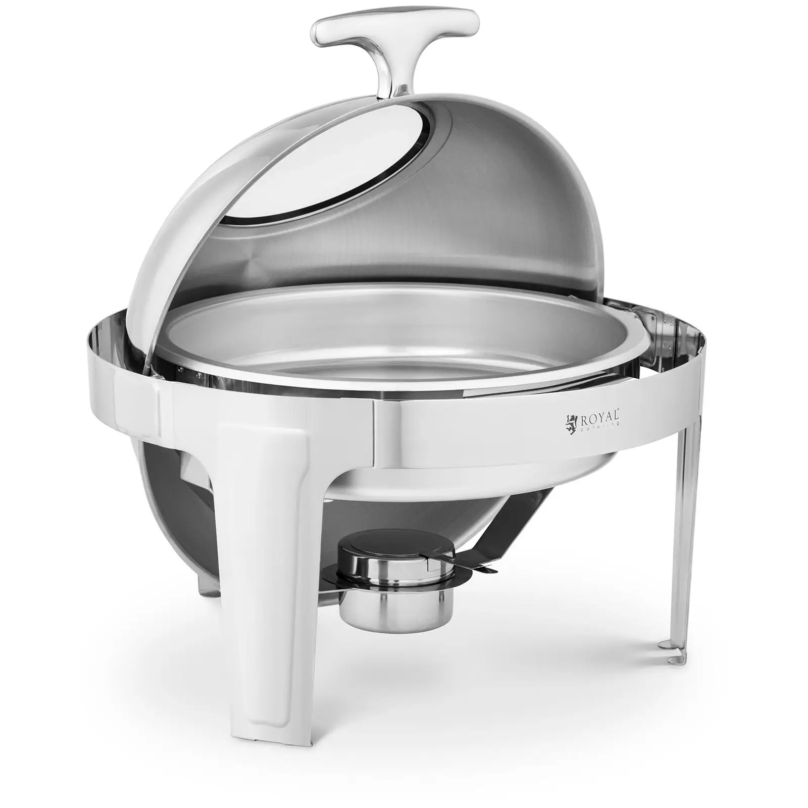 Chafing Dish - rund mit Sichtfenster - Royal Catering - 5,8 L