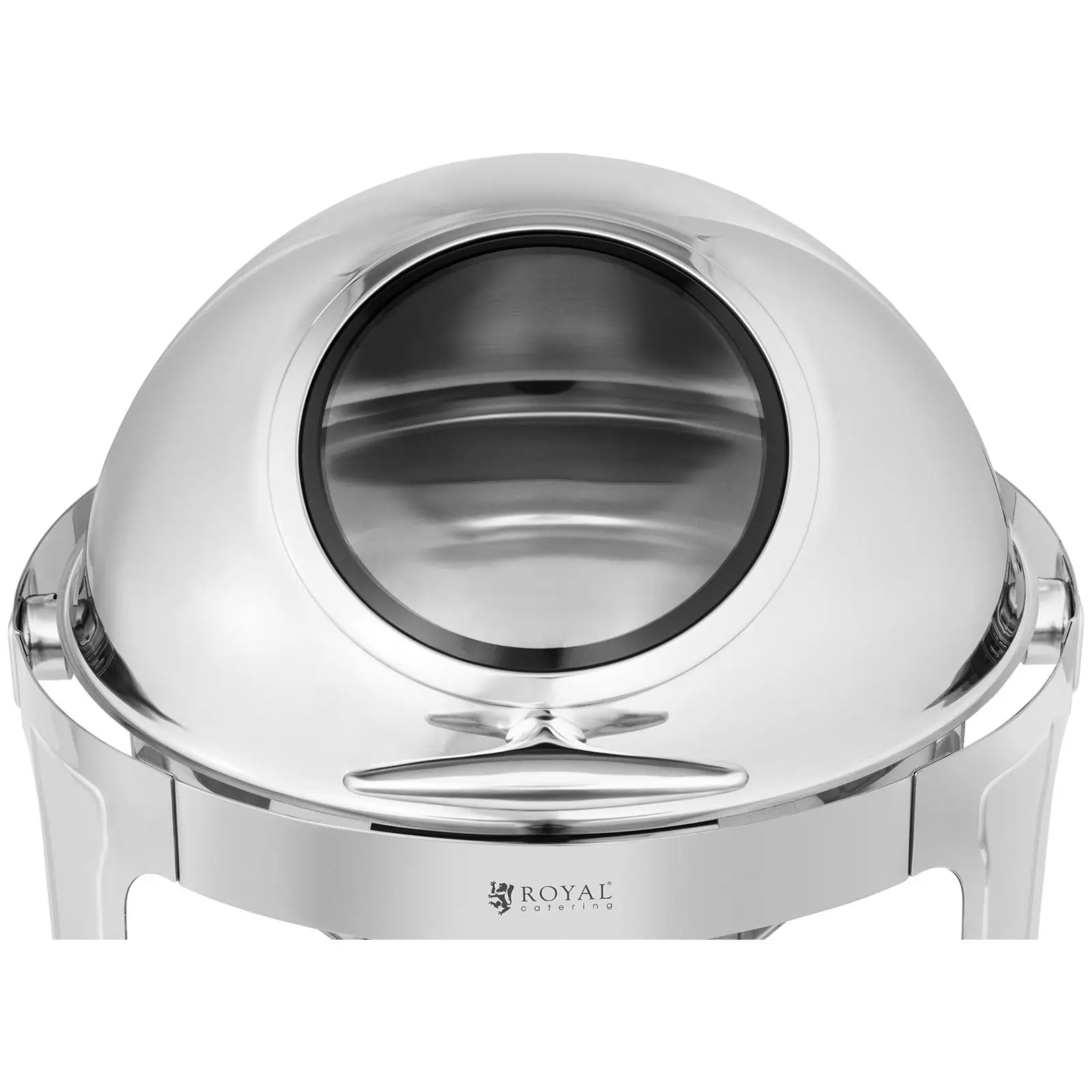 Chafing Dish - rund mit Sichtfenster - Royal Catering - 5,8 L