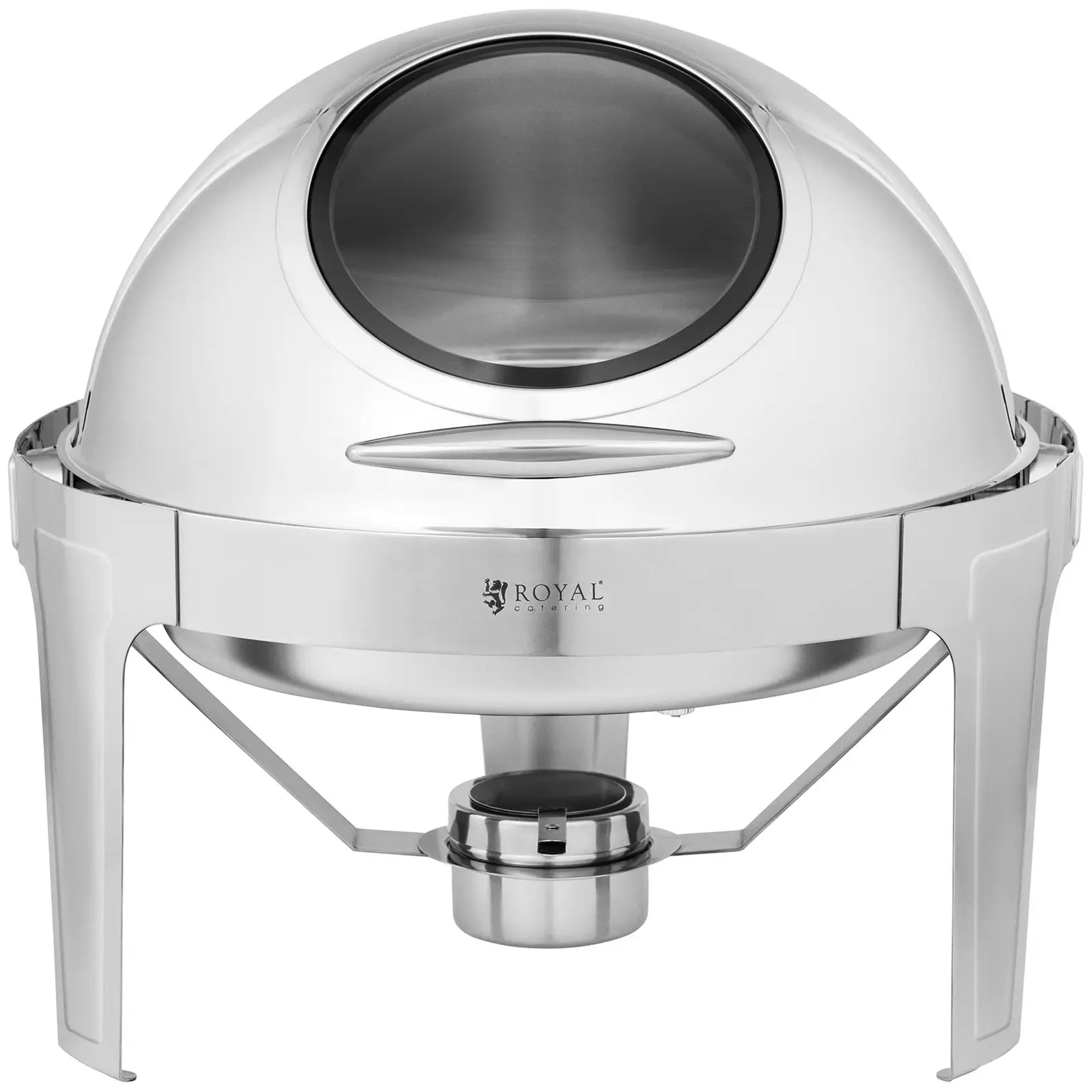 Chafing Dish - rund mit Sichtfenster - Royal Catering - 5,8 L