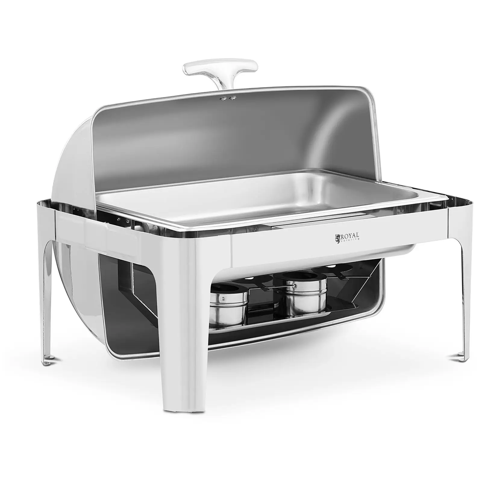 Kepimo indas - 1/1 GN - „Royal Catering“ - 8,5 l - 2 kuro elementai - slankiojantis dangtis