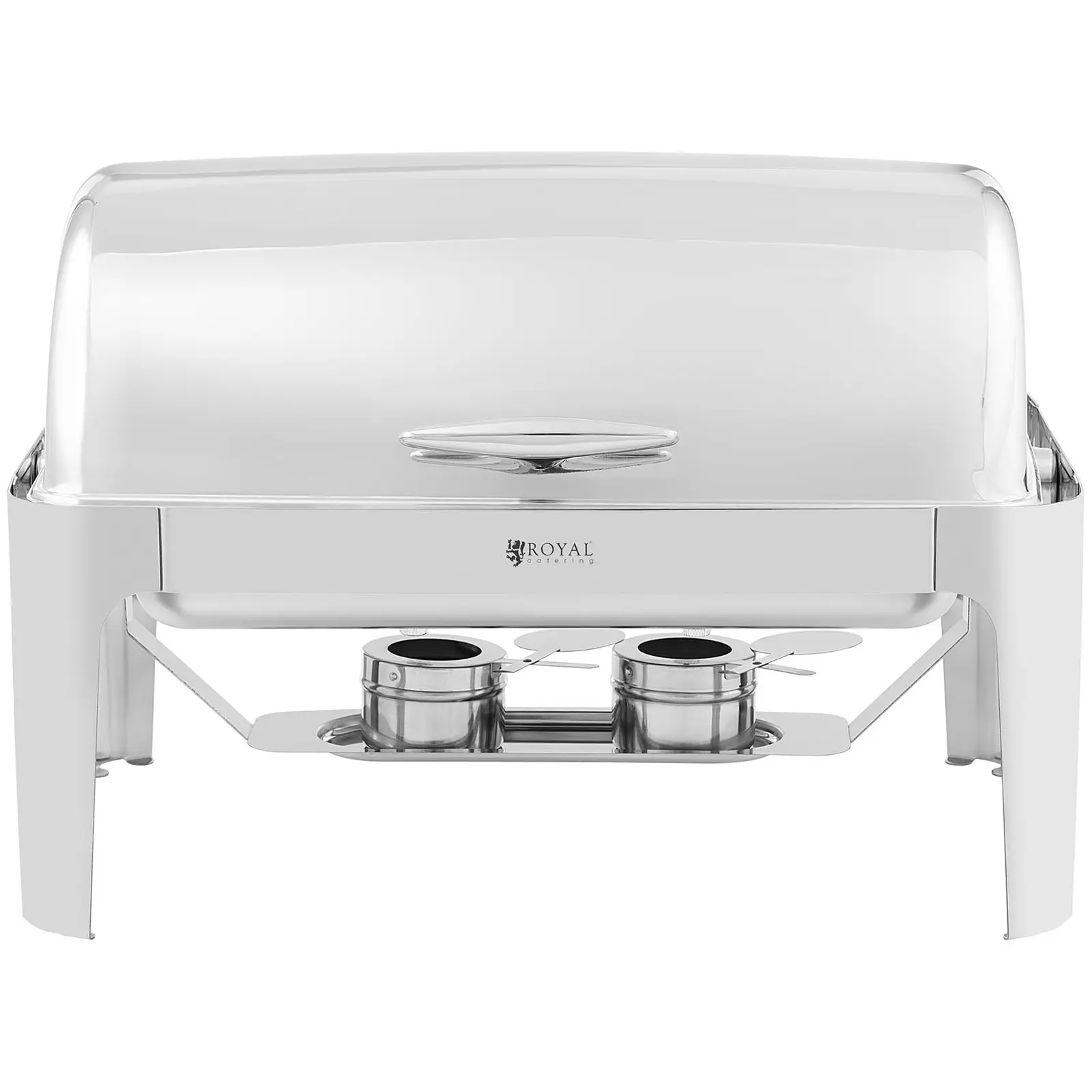 Chafing dish - GN 1/1 - Royal Catering - 8,5 l - rolovací kryt (Zásobník na vodu: Ano)