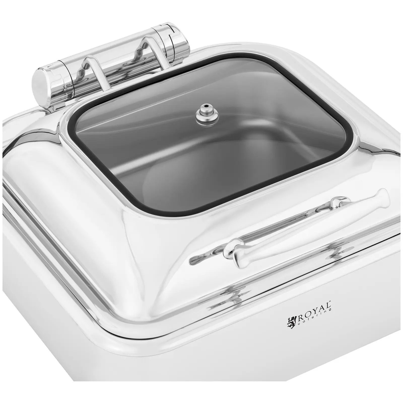 Chafing dish - GN 2/3 - Royal Catering - 5,3 l - okénko (Zásobník na vodu: Ano)