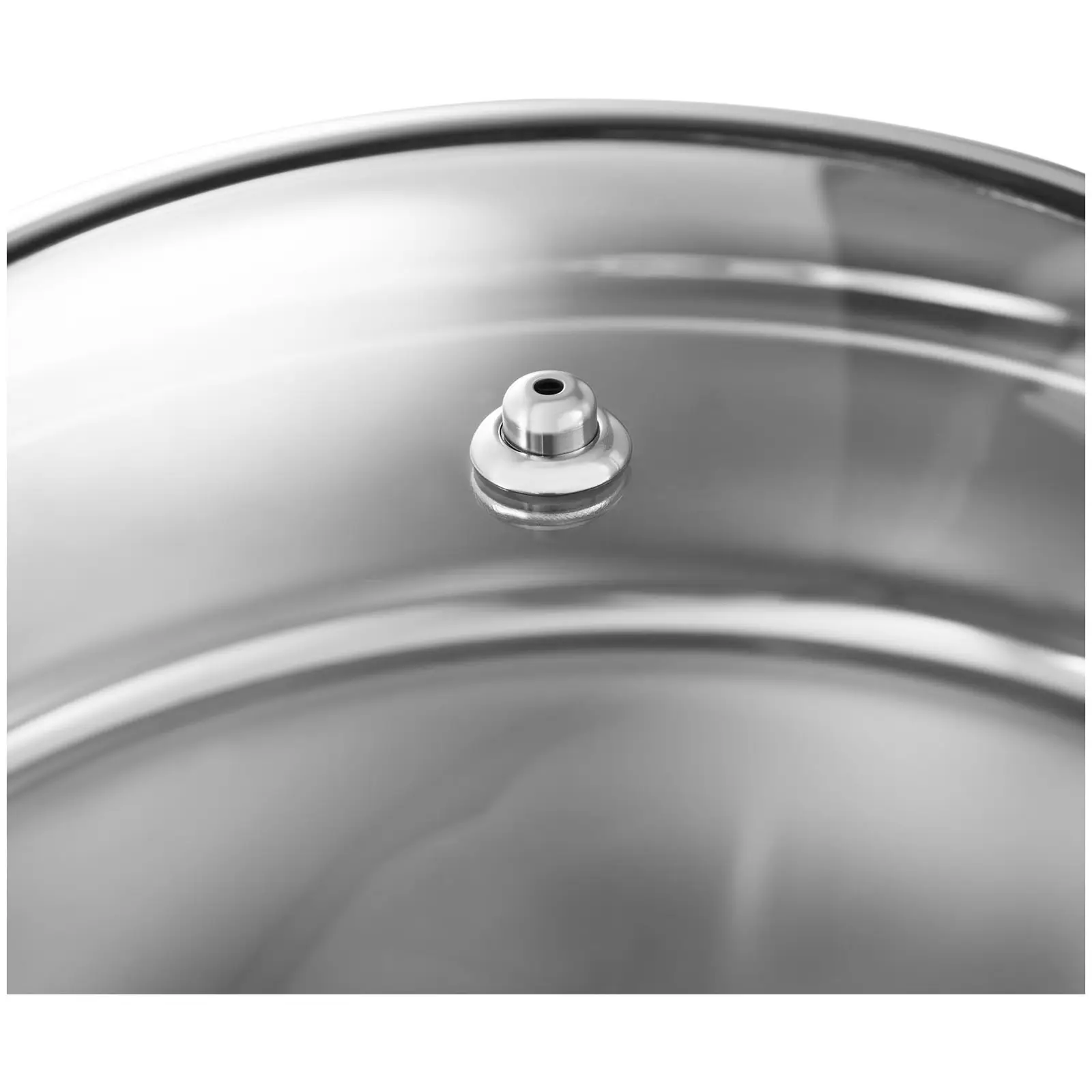Chafing dish - rund med glaslåg - Royal Catering - 5,5 l (Vandbeholder: Ja)