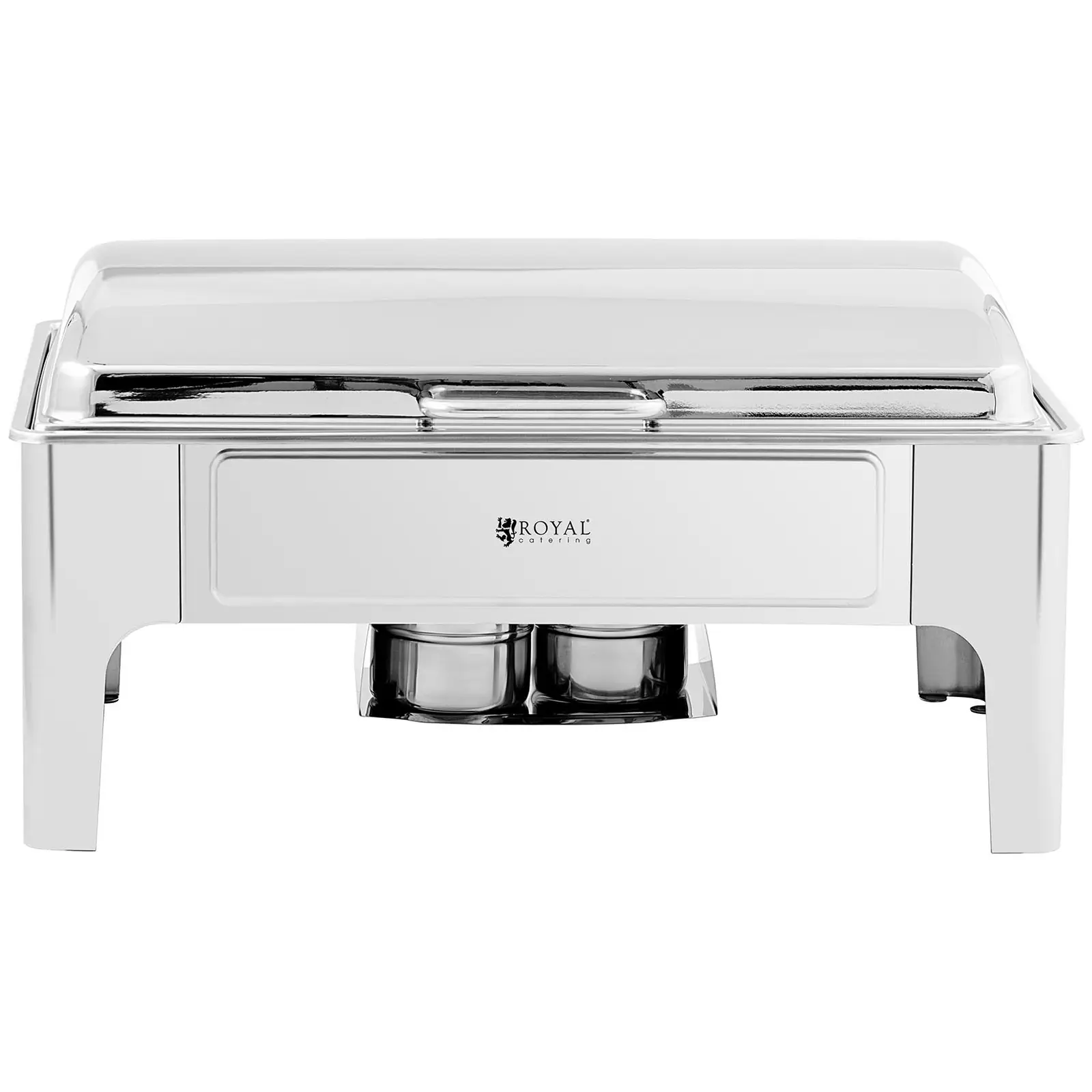 Chafing Dish - GN 1/1 - Royal Catering - 8,5 L - 2 Brennstoffzellen - halbrund