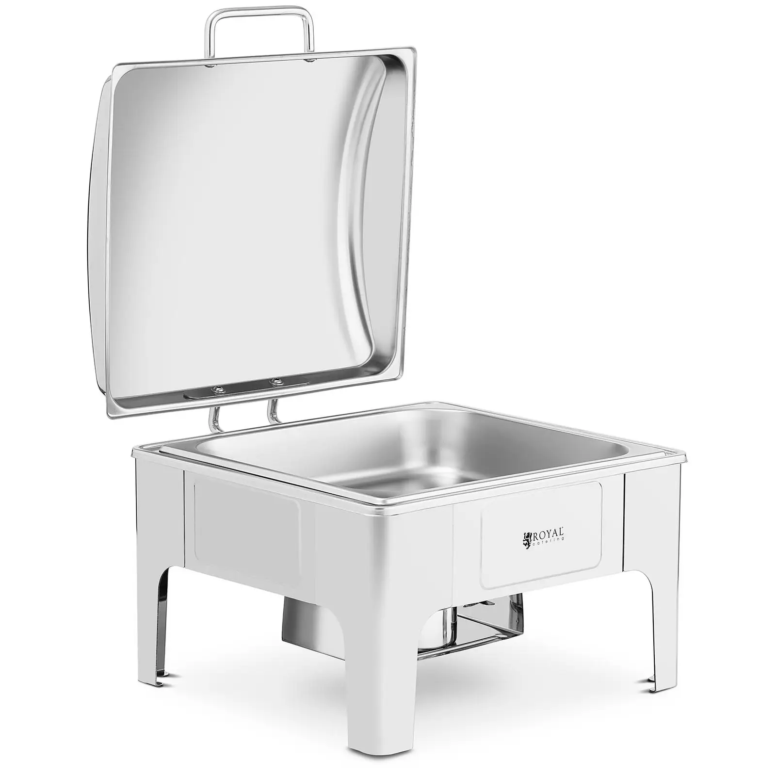 Chafing dish - GN 2/3 - Royal Catering - 5,3 l - 1 bruleur - Forme arrondie